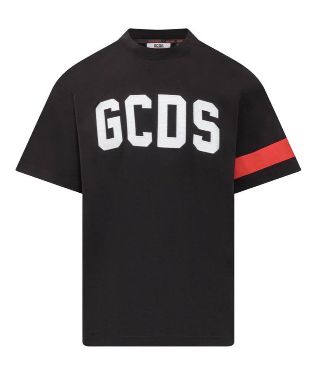 GCDS Черная хлопковая футболка, фото 1
