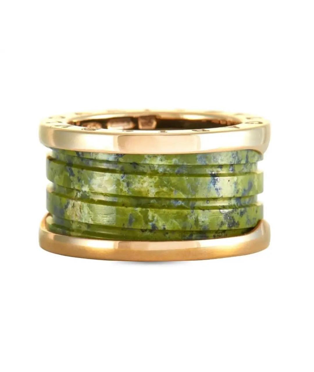 BVLGARI Зеленые кольцо из розового золота, фото 6
