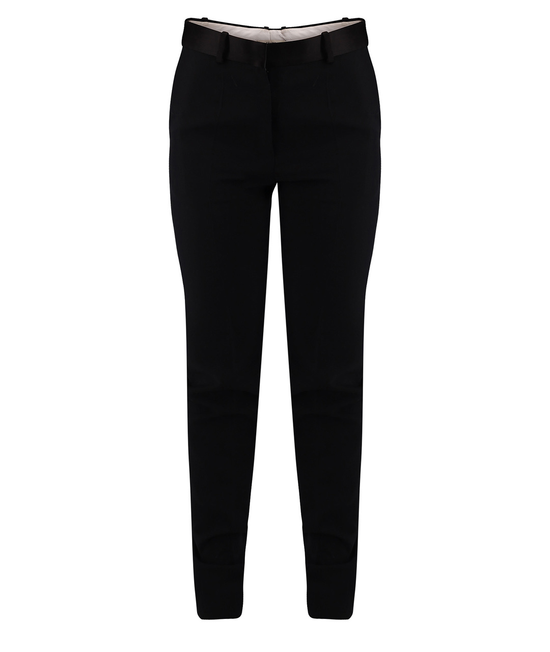 CELINE PRE-OWNED Черные полиэстеровые прямые брюки, фото 1