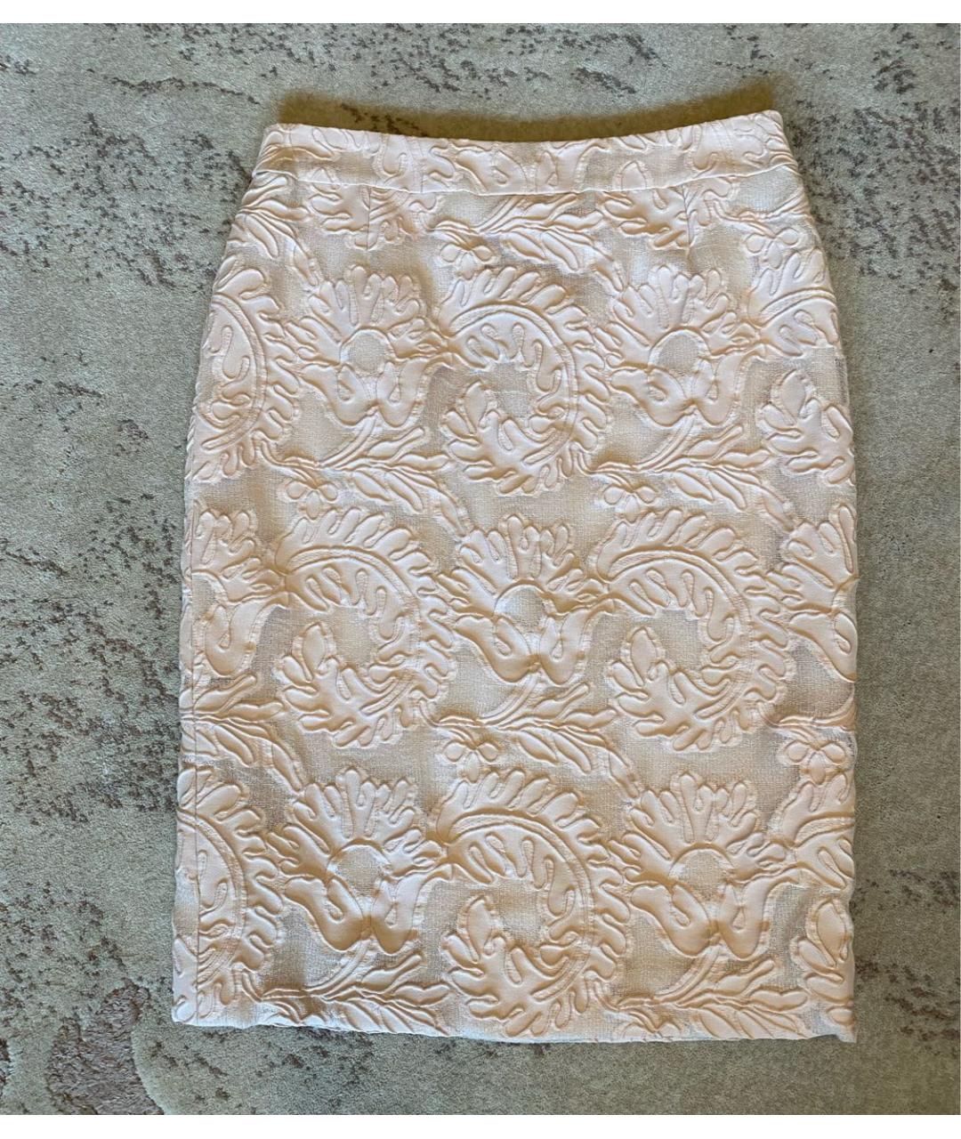 ESCADA Бежевая хлопковая юбка миди, фото 7