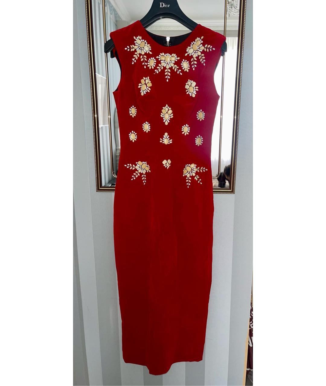 BOHEMIQUE Красное бархатное вечернее платье, фото 5