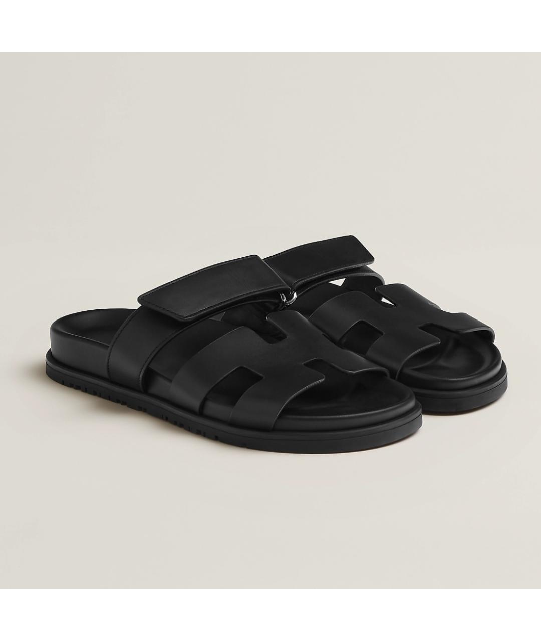 HERMES PRE-OWNED Черные кожаные сандалии, фото 10