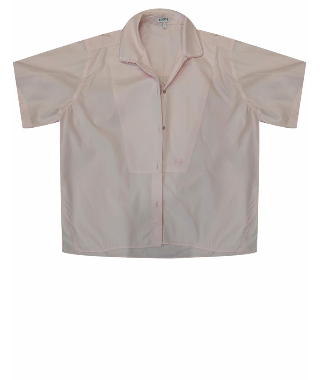 LOEWE Розовая хлопковая рубашка, фото 1
