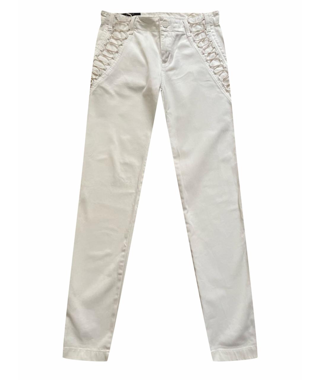 GUCCI Белые хлопковые прямые джинсы, фото 1