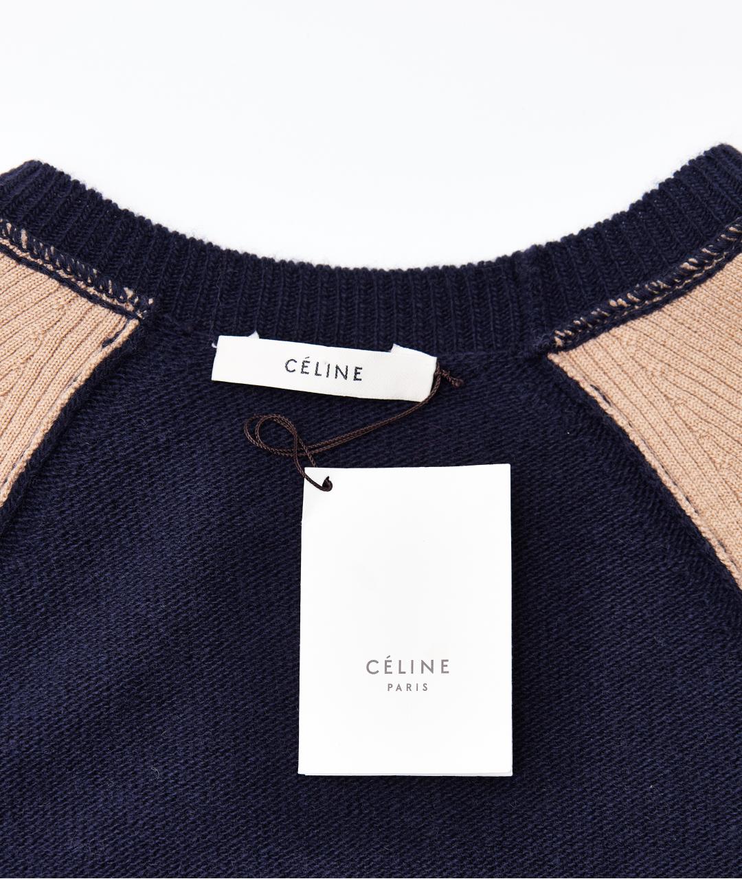 CELINE PRE-OWNED Синий шерстяной джемпер / свитер, фото 5