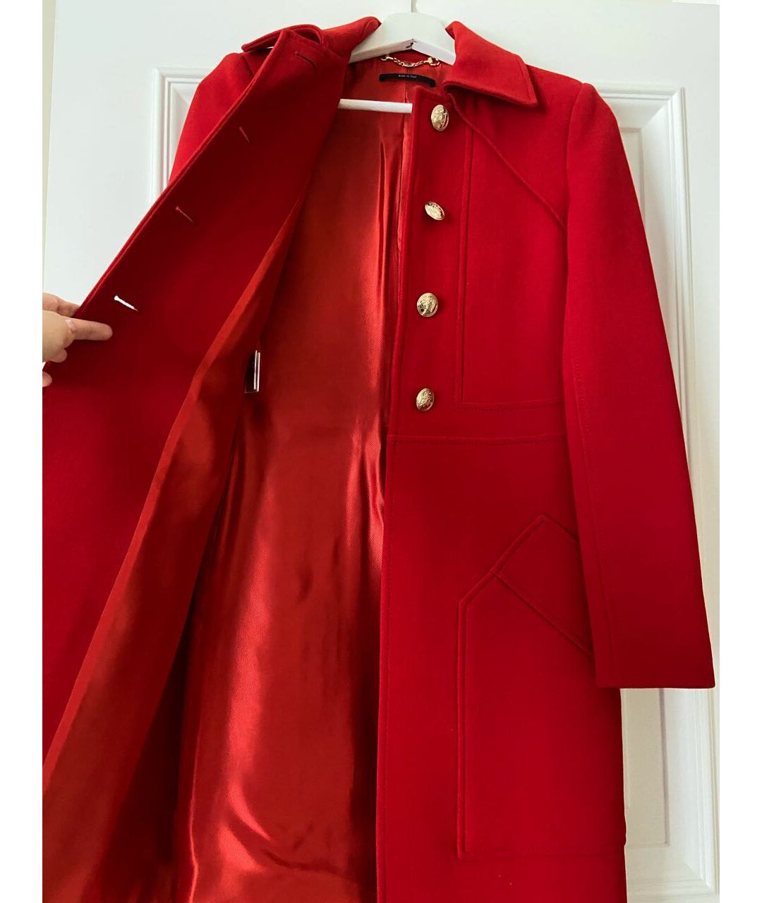 GUCCI Красное шерстяное пальто, фото 3