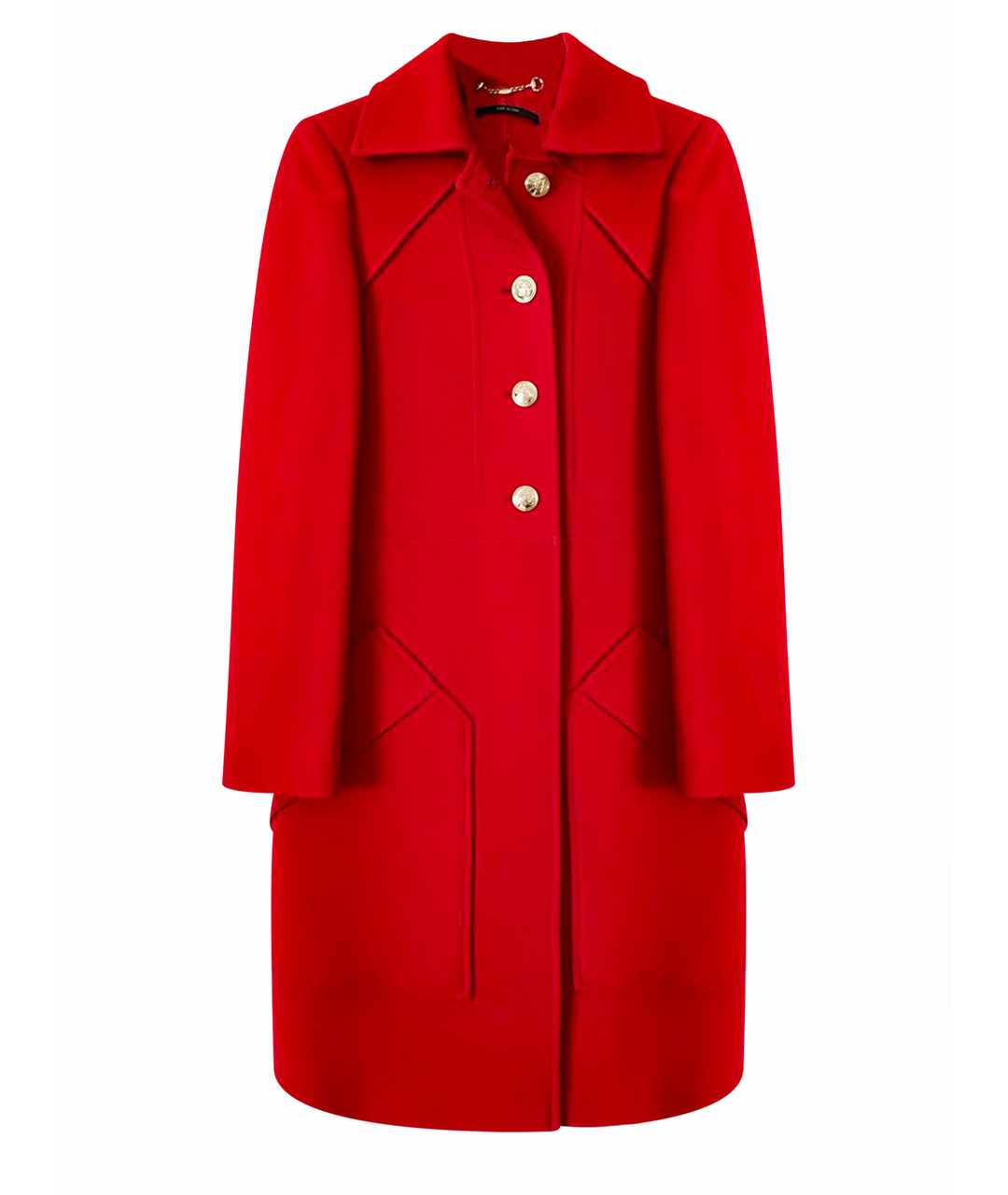 GUCCI Красное шерстяное пальто, фото 1