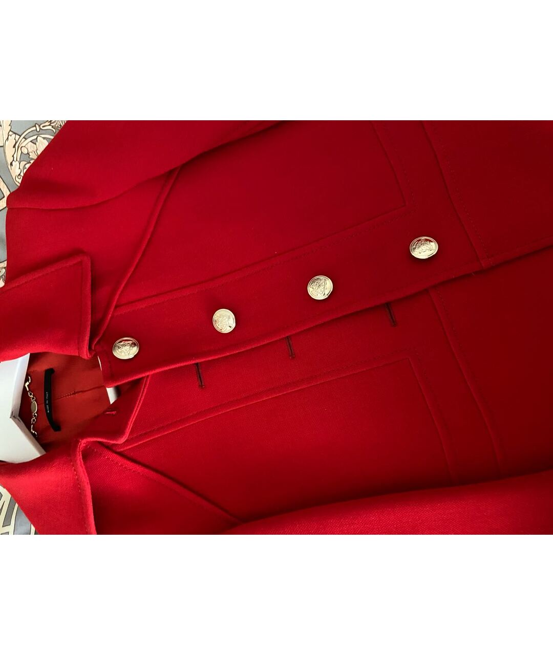 GUCCI Красное шерстяное пальто, фото 6
