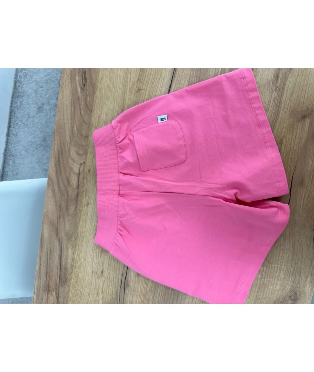 GCDS Розовые хлопковые брюки и шорты, фото 2