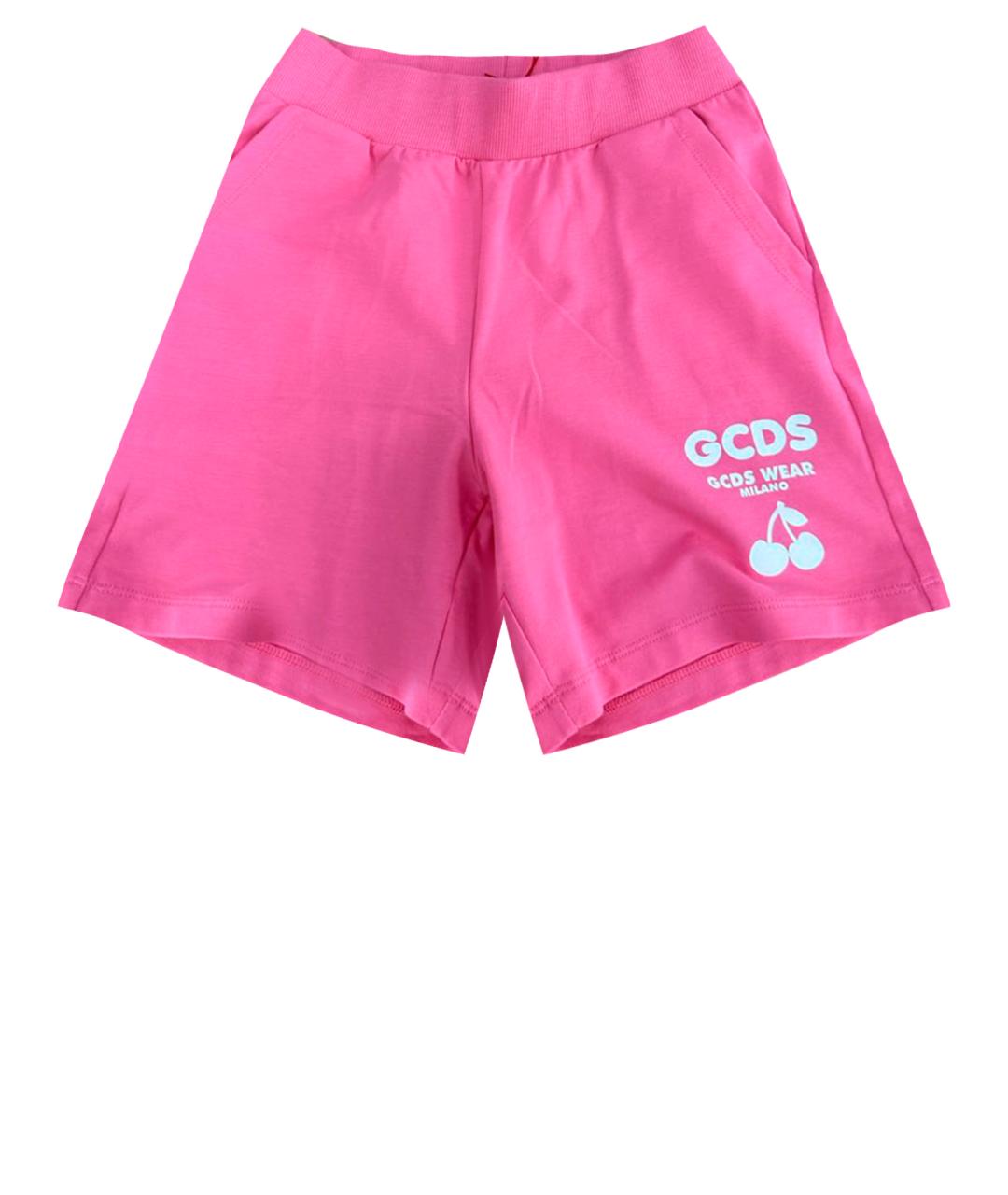 GCDS Розовые хлопковые брюки и шорты, фото 1