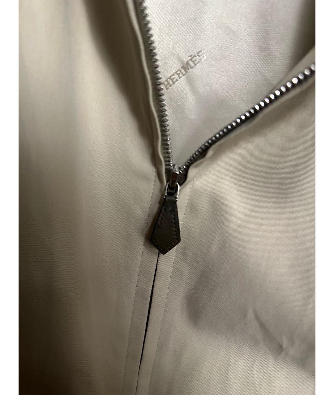 HERMES PRE-OWNED Бежевая полиуретановая куртка, фото 4