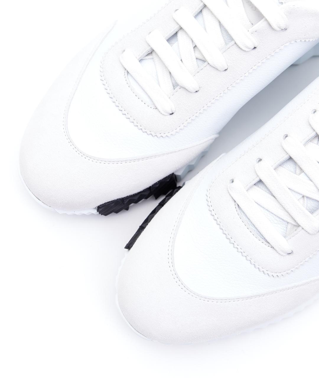 HERMES PRE-OWNED Белые кожаные кроссовки, фото 7