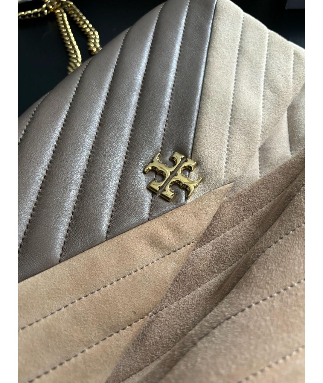 TORY BURCH Коричневая замшевая сумка через плечо, фото 6