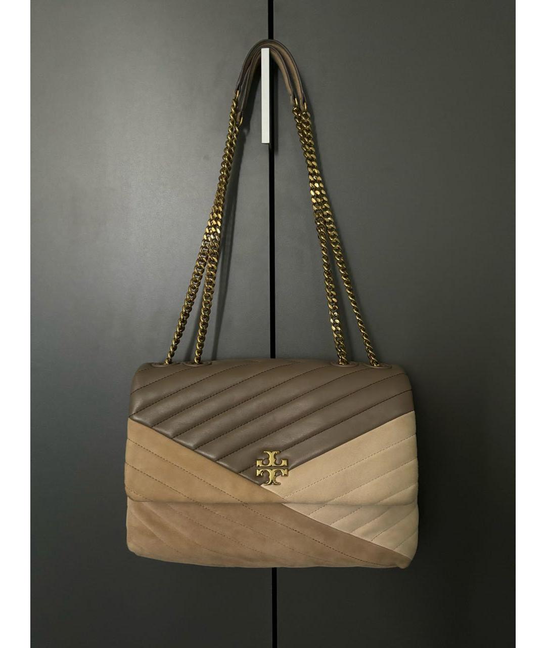 TORY BURCH Коричневая замшевая сумка через плечо, фото 9