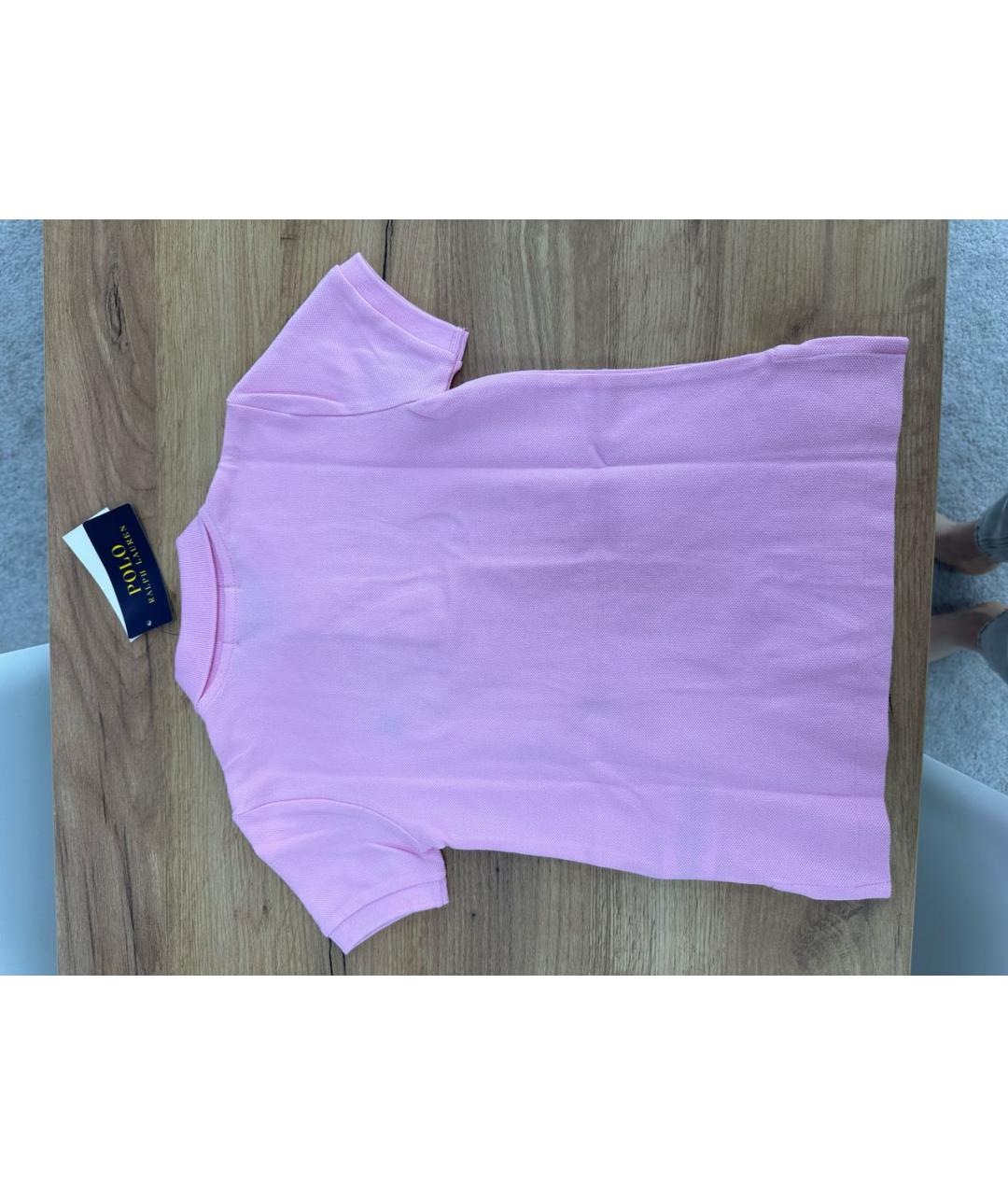 POLO RALPH LAUREN Розовый хлопковый футболка / топ, фото 2