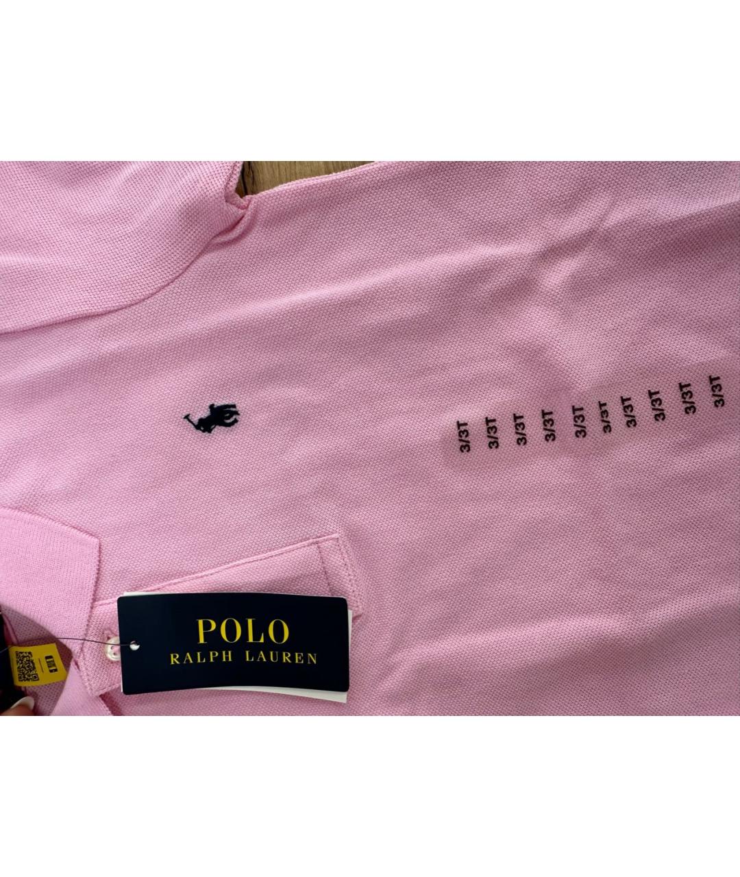 POLO RALPH LAUREN Розовый хлопковый футболка / топ, фото 4