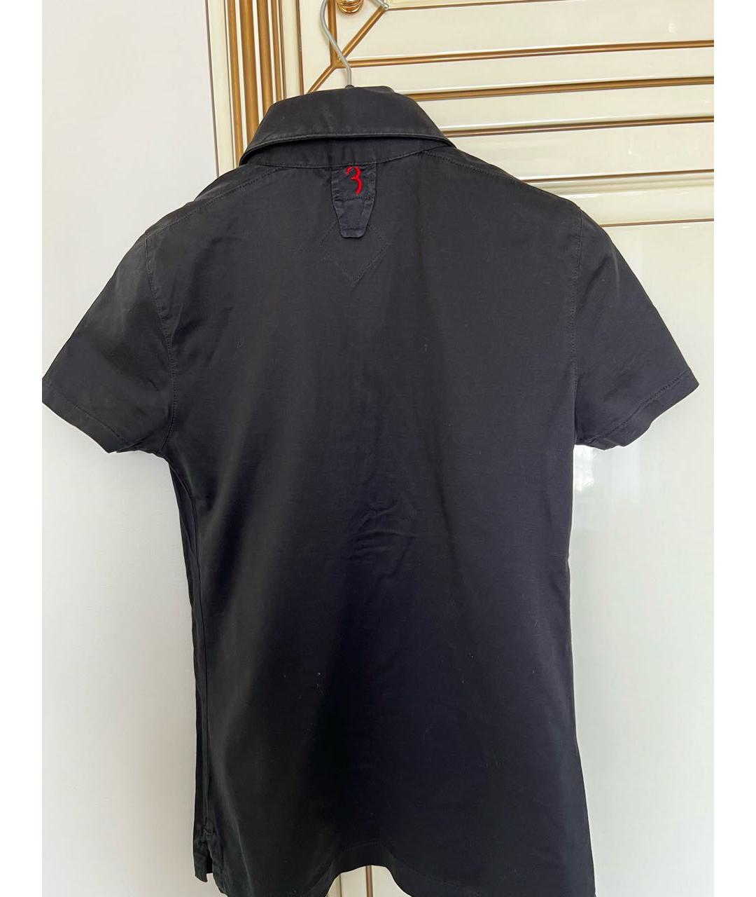BILLIONAIRE Черная хлопко-эластановая футболка, фото 2