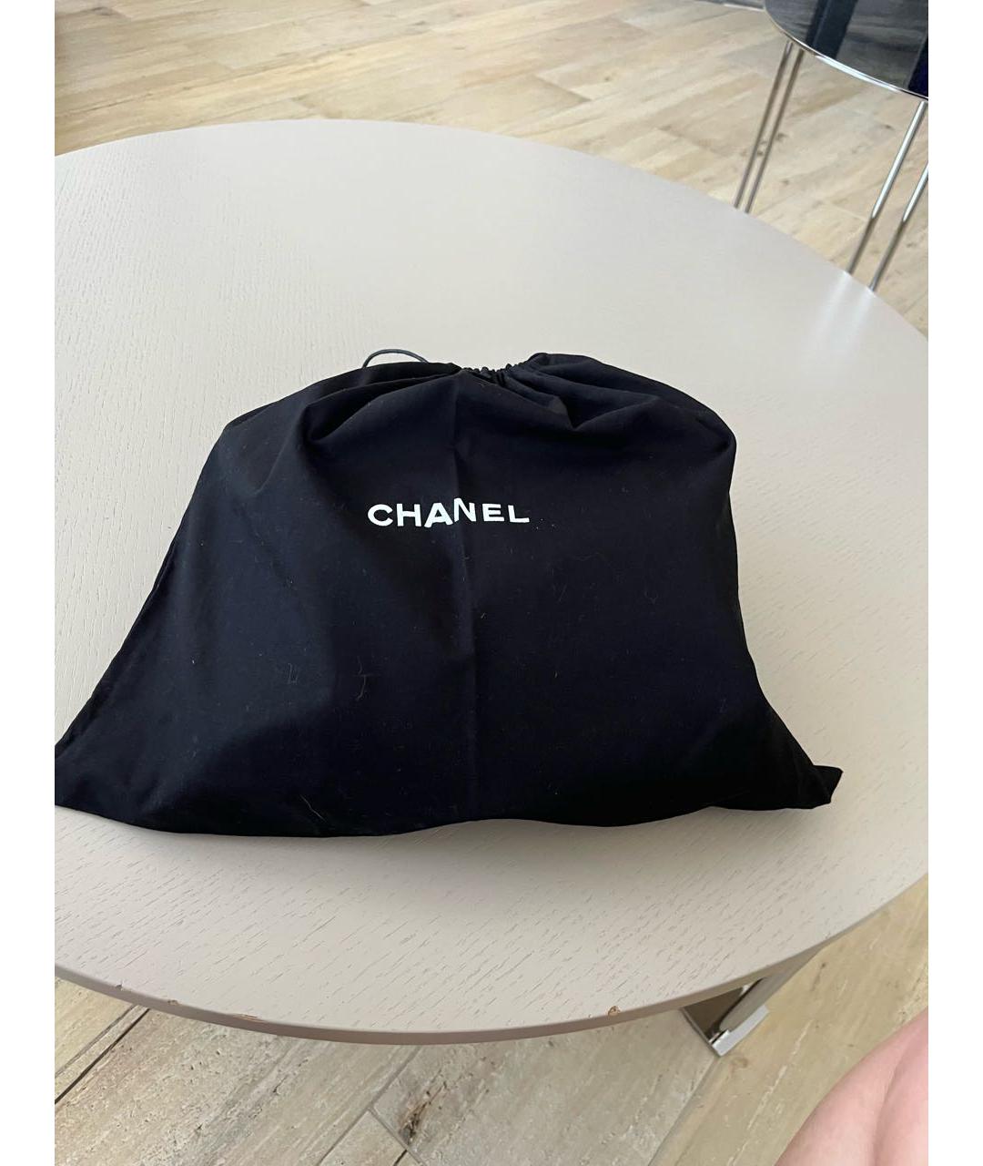 CHANEL PRE-OWNED Зеленый кожаный рюкзак, фото 6