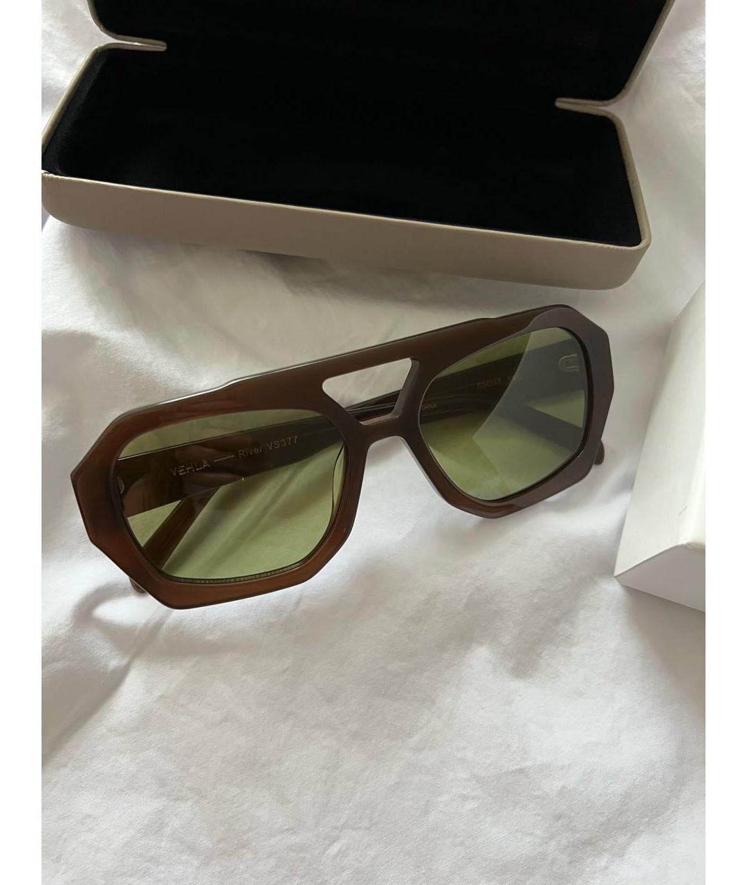Vehla Коричневые пластиковые солнцезащитные очки, фото 8