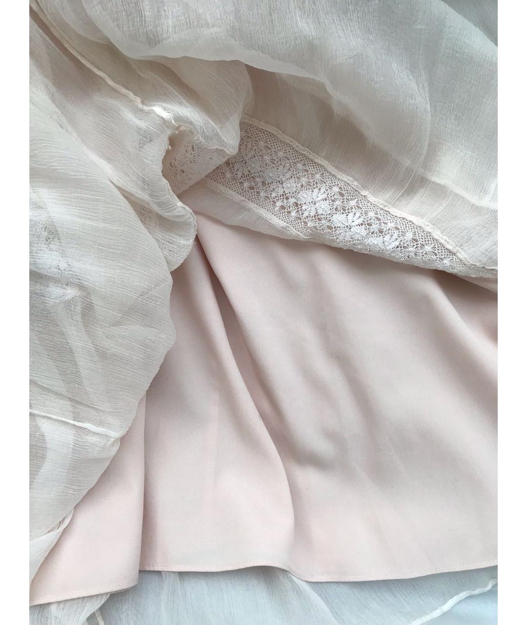NEEDLE & THREAD Розовое шелковое повседневное платье, фото 5