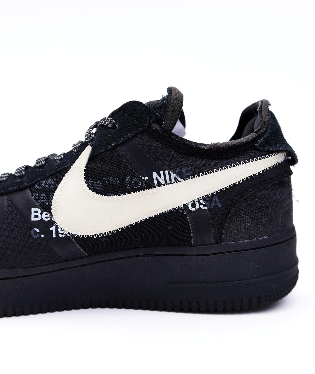 NIKE X OFF-WHITE Черные низкие кроссовки / кеды, фото 7