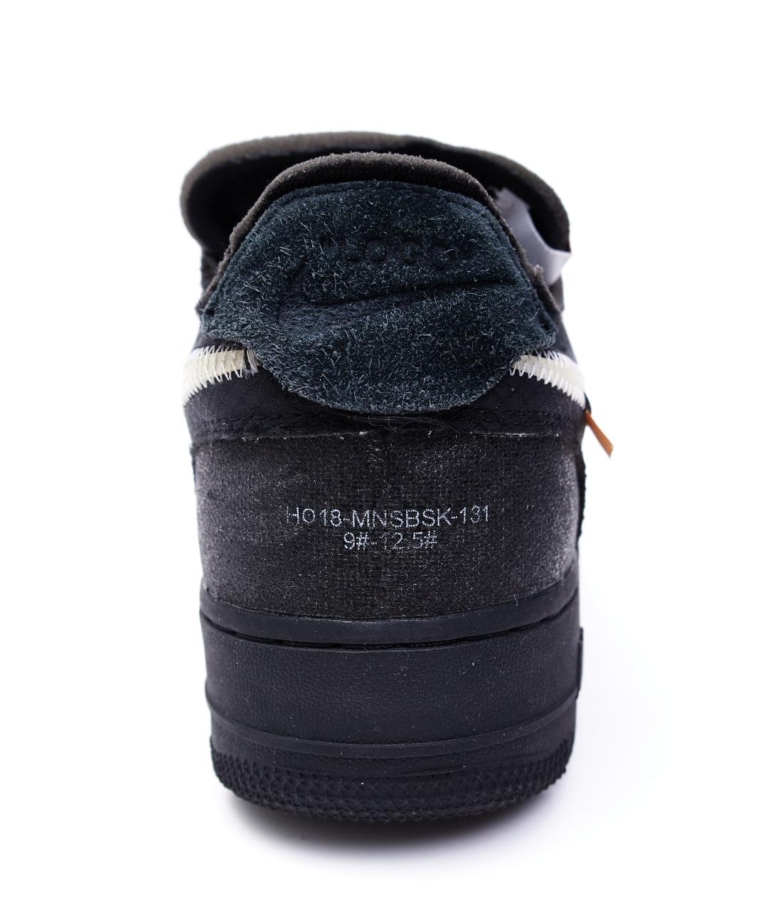 NIKE X OFF-WHITE Черные низкие кроссовки / кеды, фото 5
