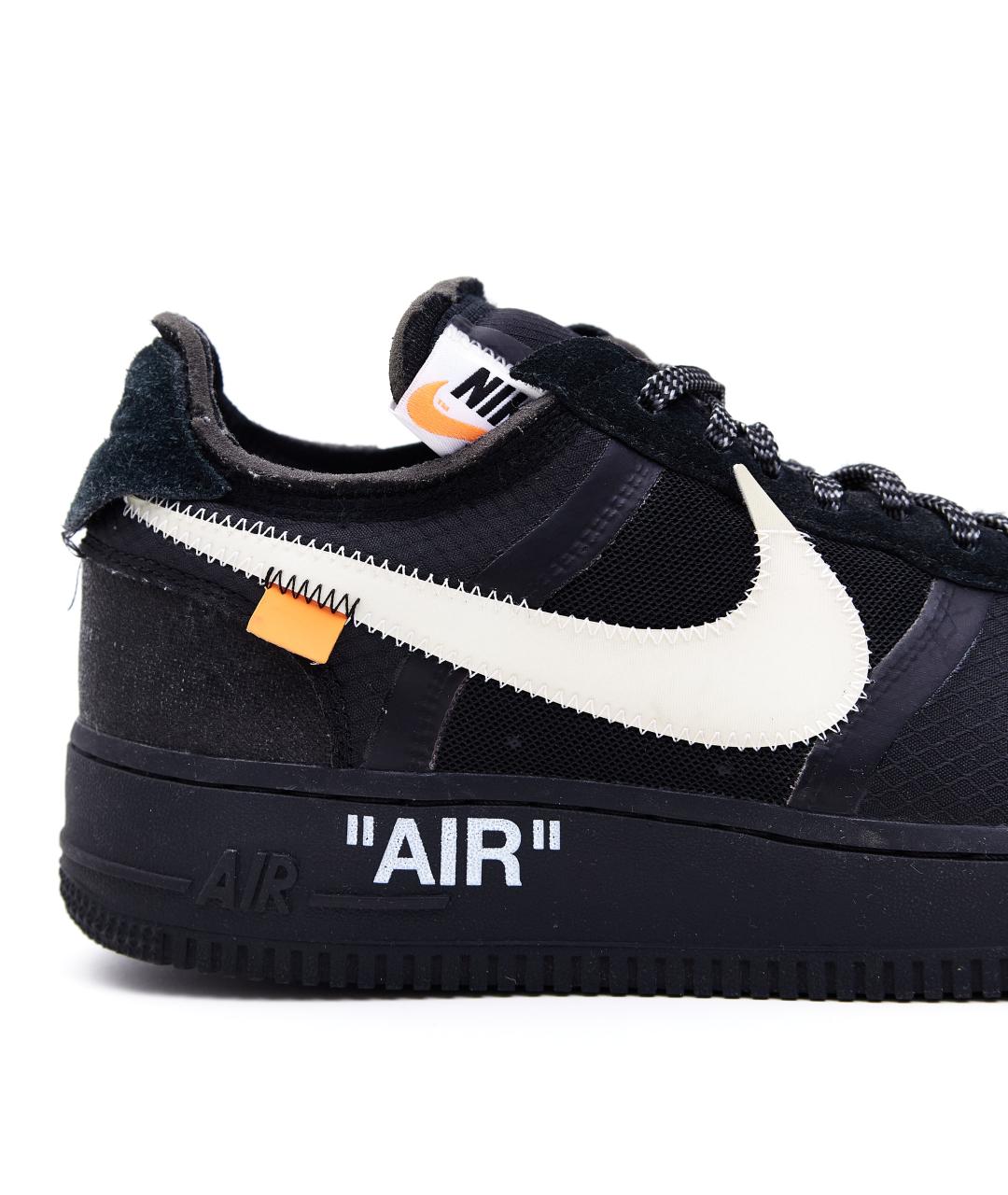 NIKE X OFF-WHITE Черные низкие кроссовки / кеды, фото 6