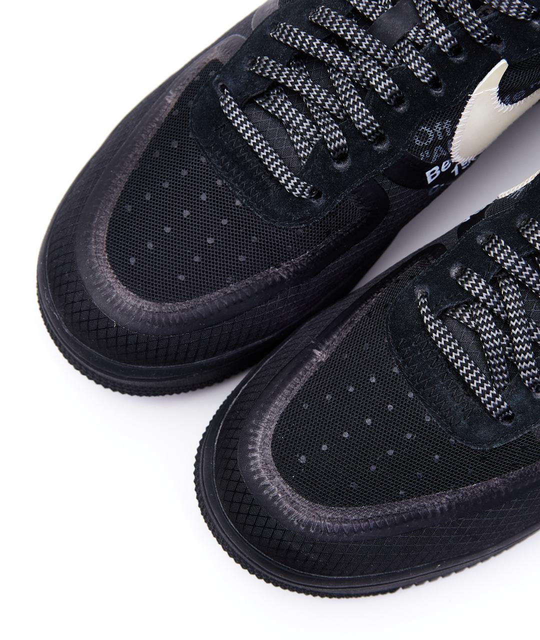 NIKE X OFF-WHITE Черные низкие кроссовки / кеды, фото 3