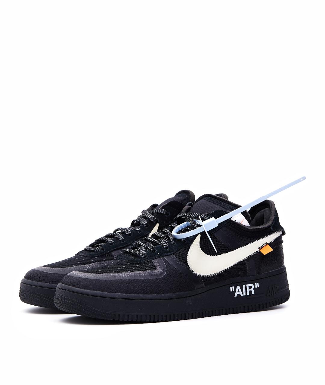 NIKE X OFF-WHITE Черные низкие кроссовки / кеды, фото 1