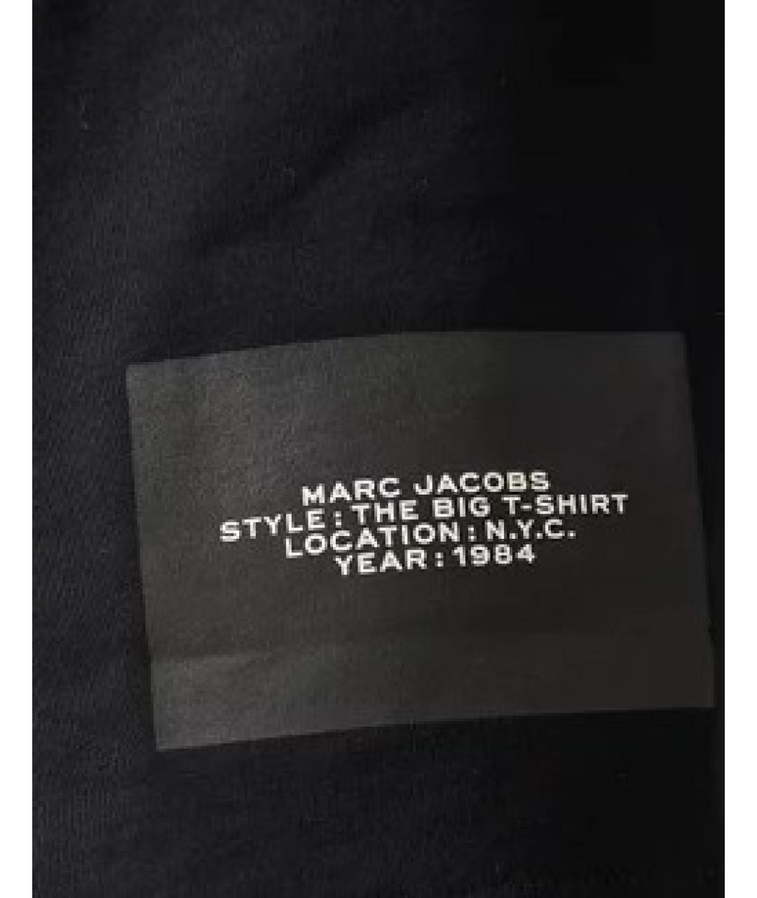 MARC JACOBS Черная хлопковая футболка, фото 5