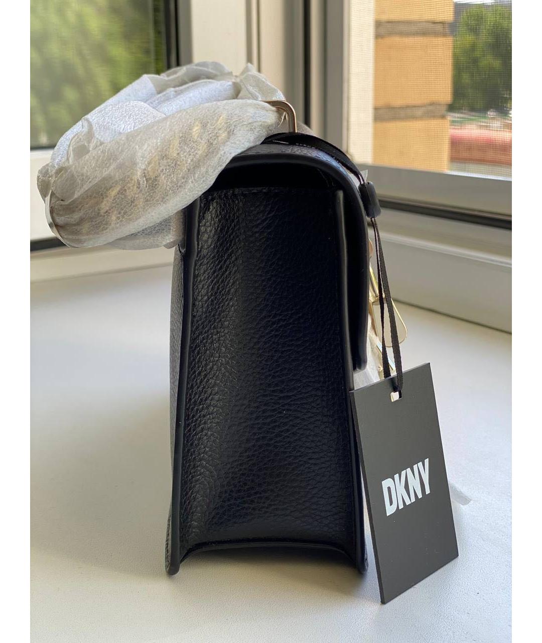 DKNY Черная кожаная поясная сумка, фото 2