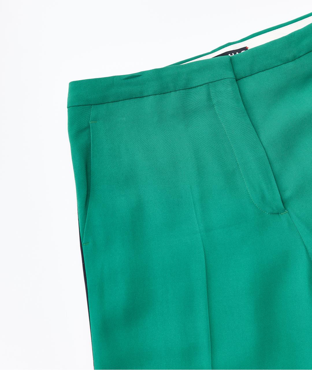 ROCHAS Зеленые прямые брюки, фото 2