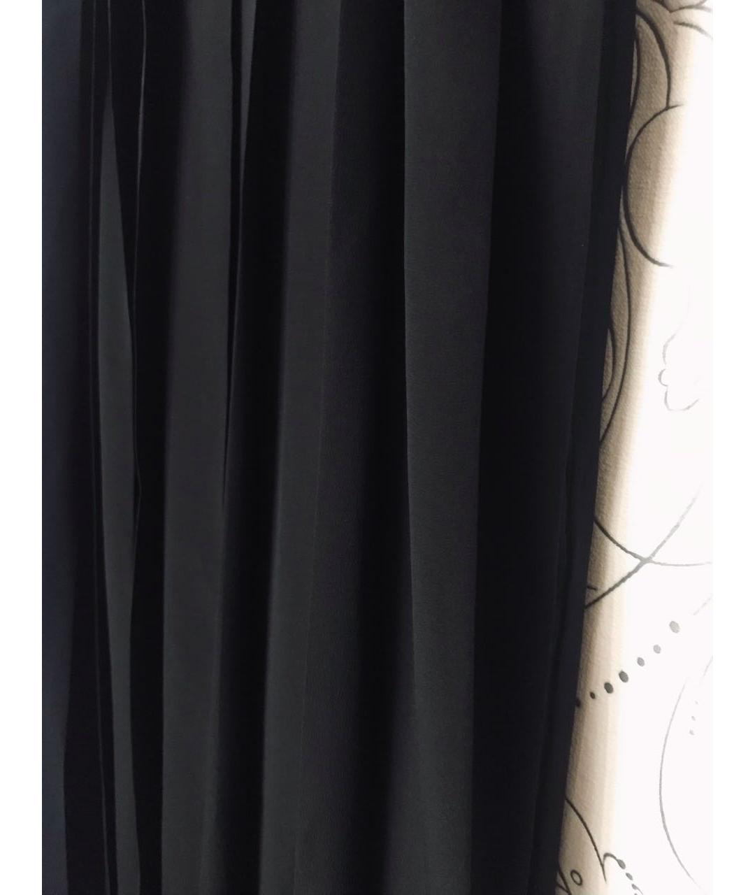 MAX MARA Черное шелковое повседневное платье, фото 7