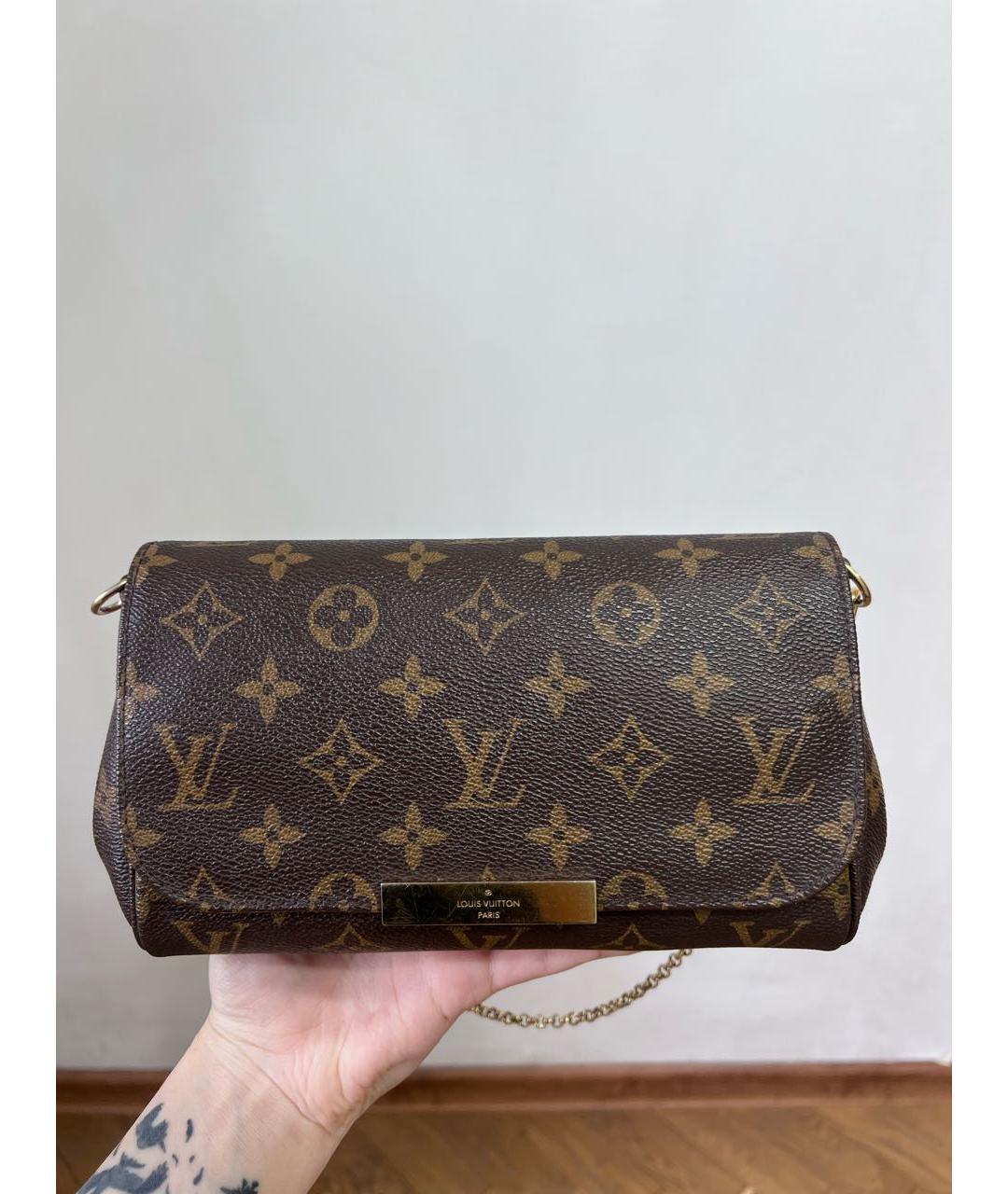 LOUIS VUITTON Коричневая сумка через плечо, фото 9