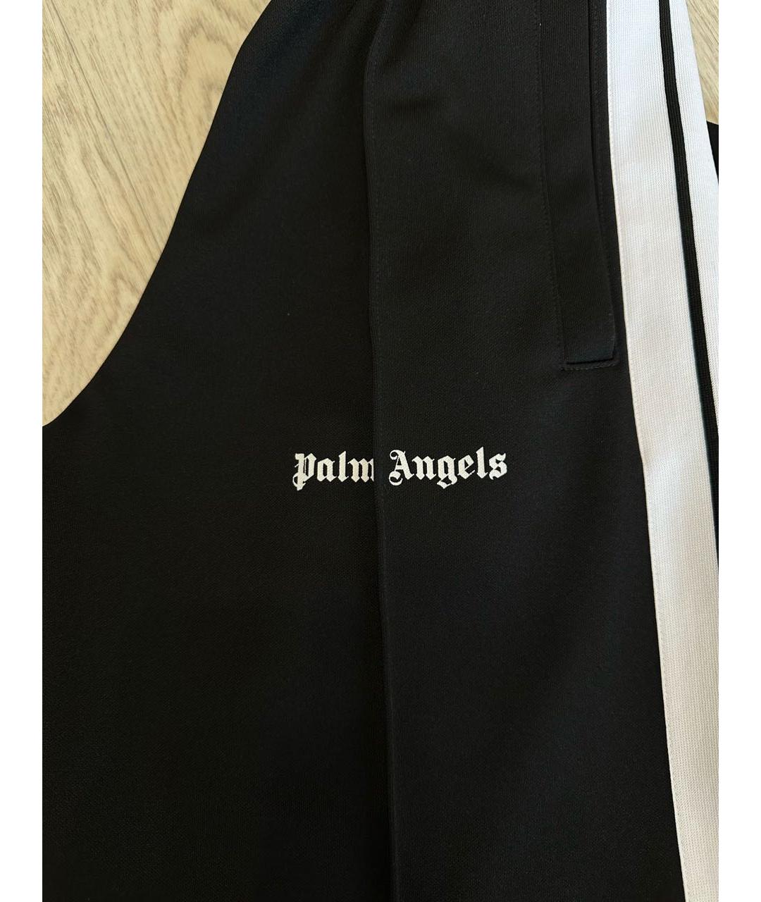 PALM ANGELS Черные синтетические брюки широкие, фото 4