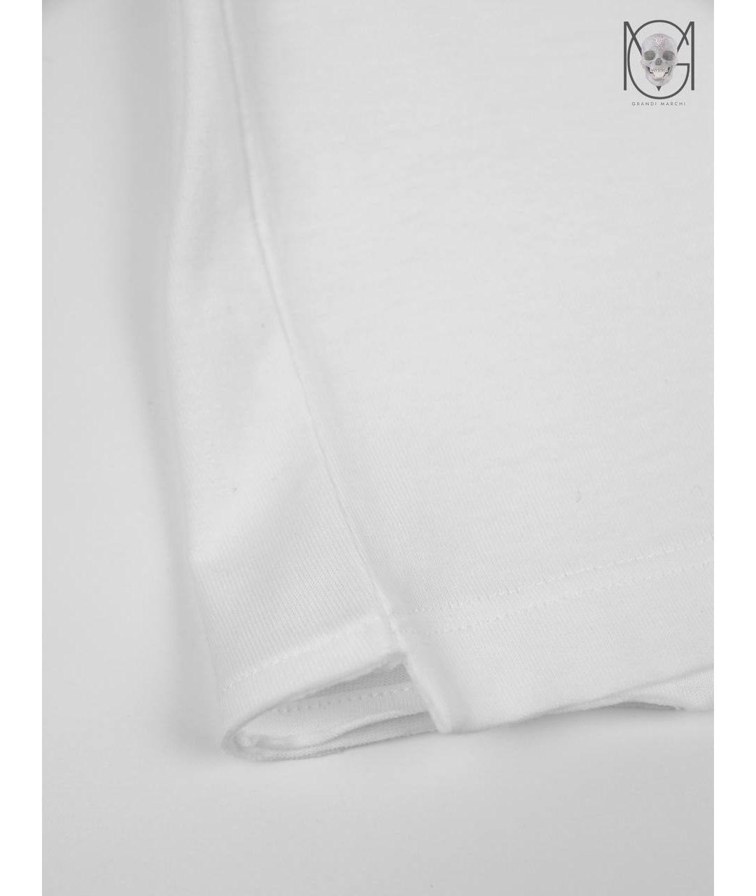SAINT LAURENT Белая хлопковая футболка, фото 6