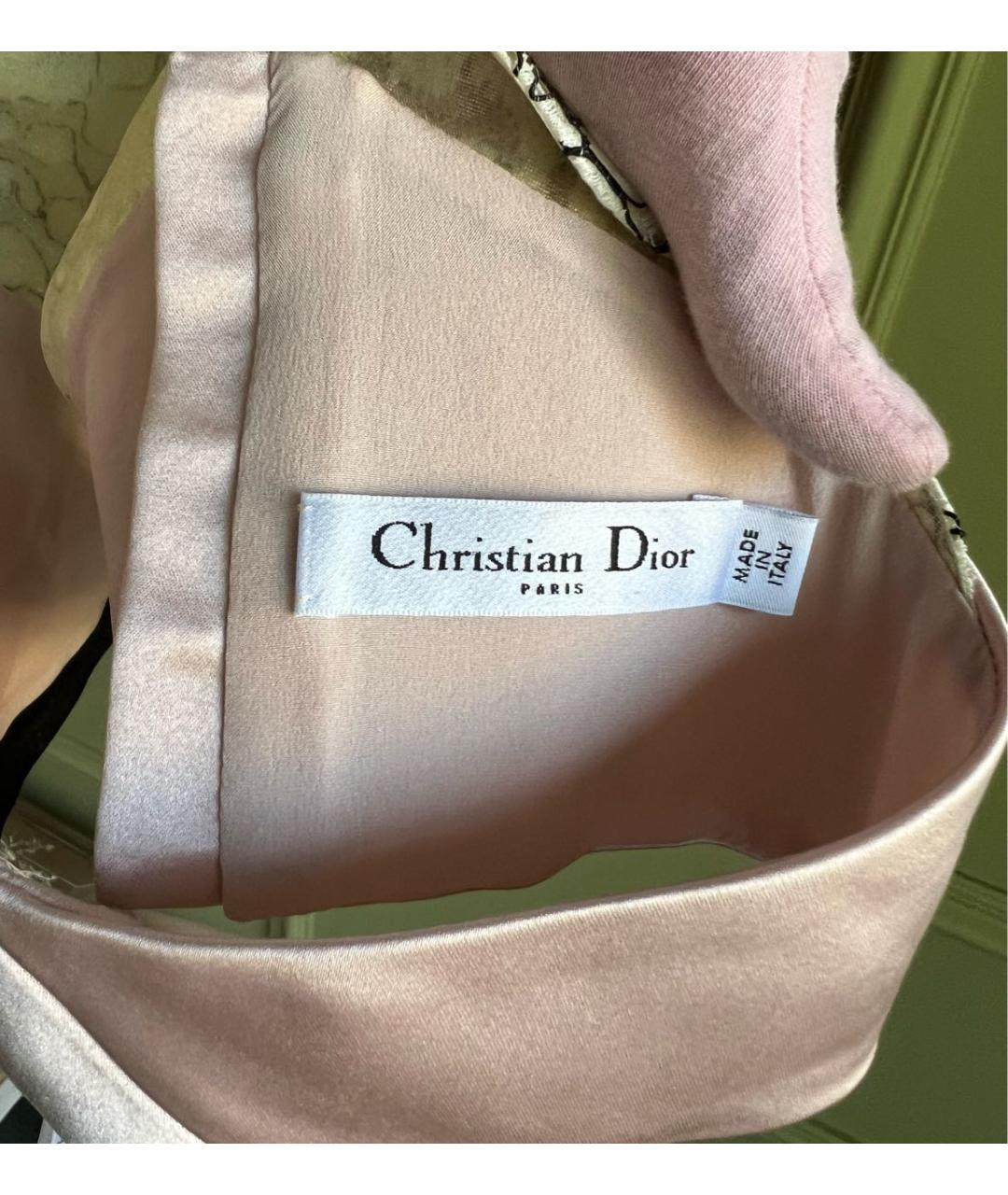 CHRISTIAN DIOR Розовый шелковый корсет, фото 5