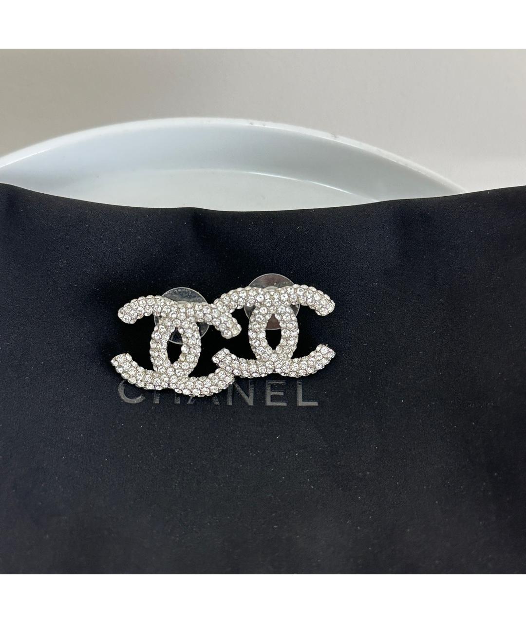 CHANEL Серебряные серьги, фото 2