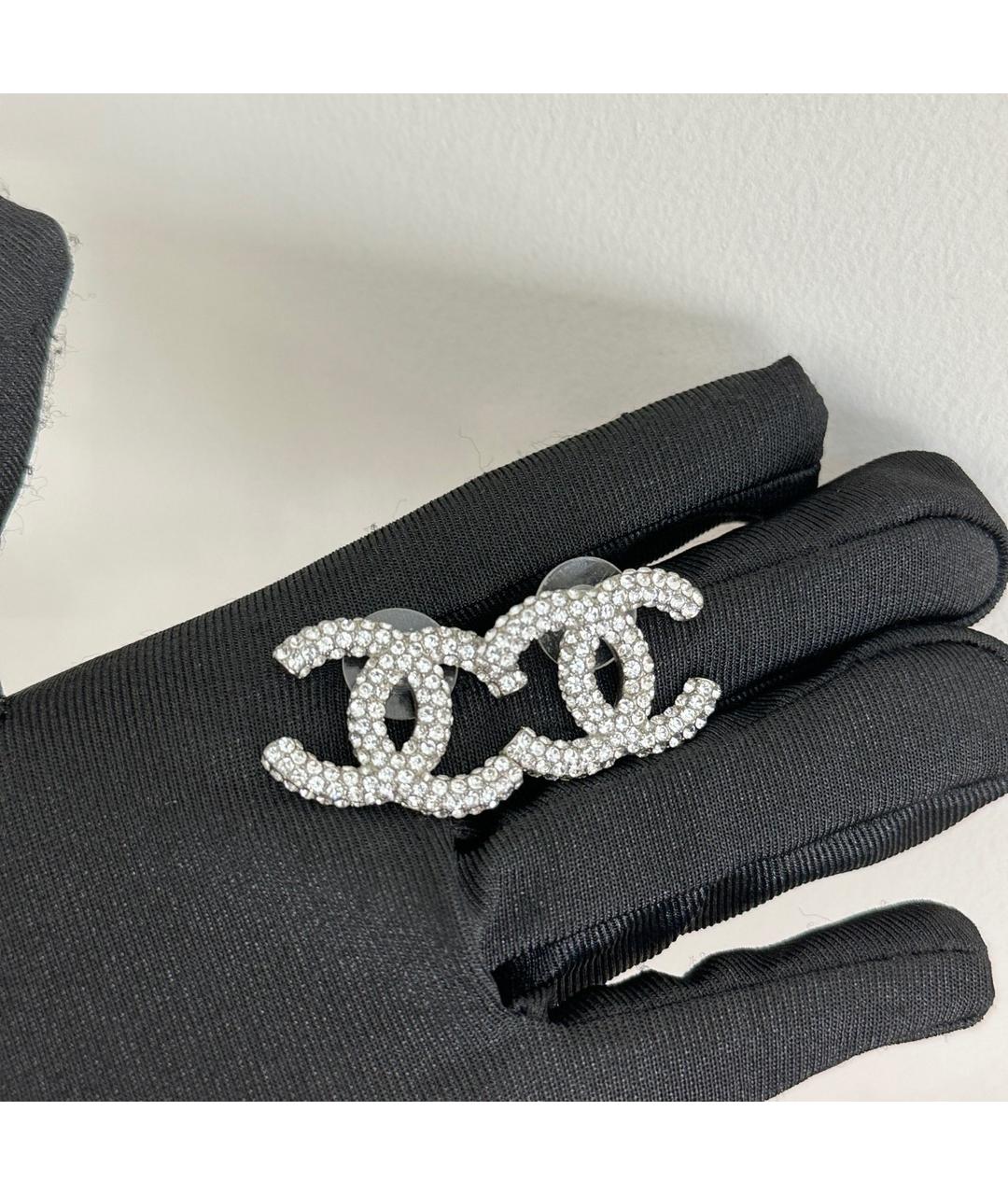 CHANEL Серебряные серьги, фото 4