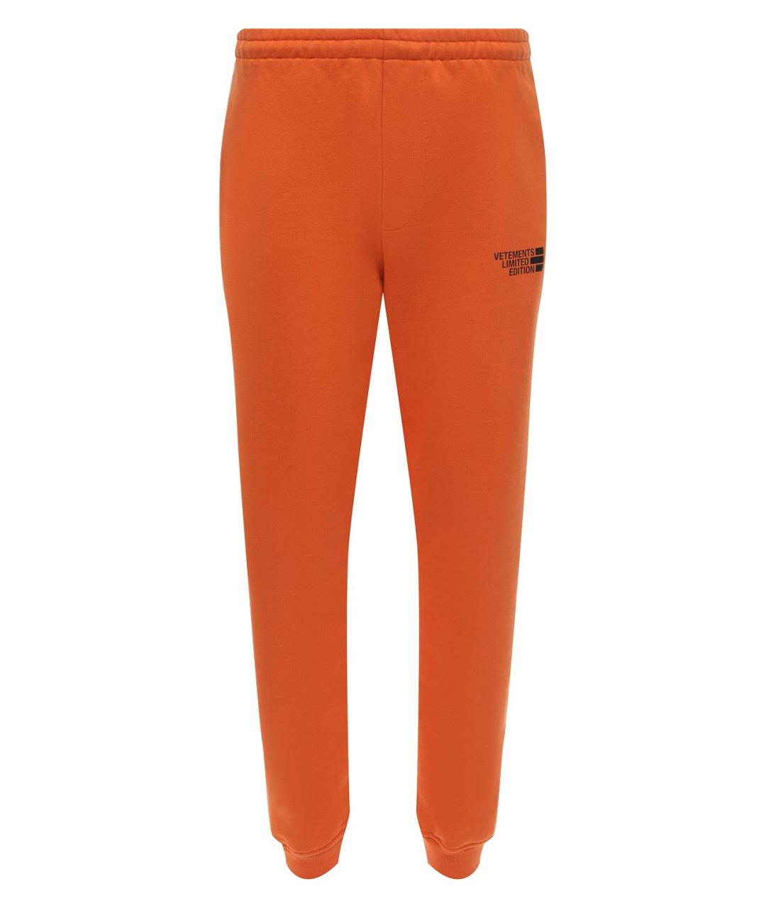 VETEMENTS Оранжевый хлопковый спортивный костюм, фото 2