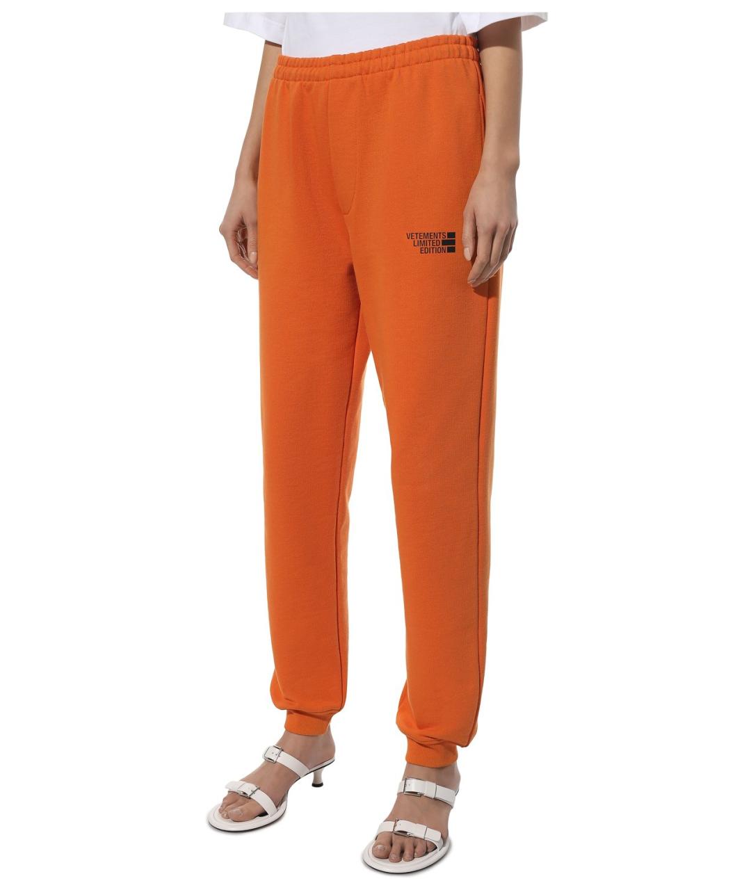 VETEMENTS Оранжевый хлопковый спортивный костюм, фото 6