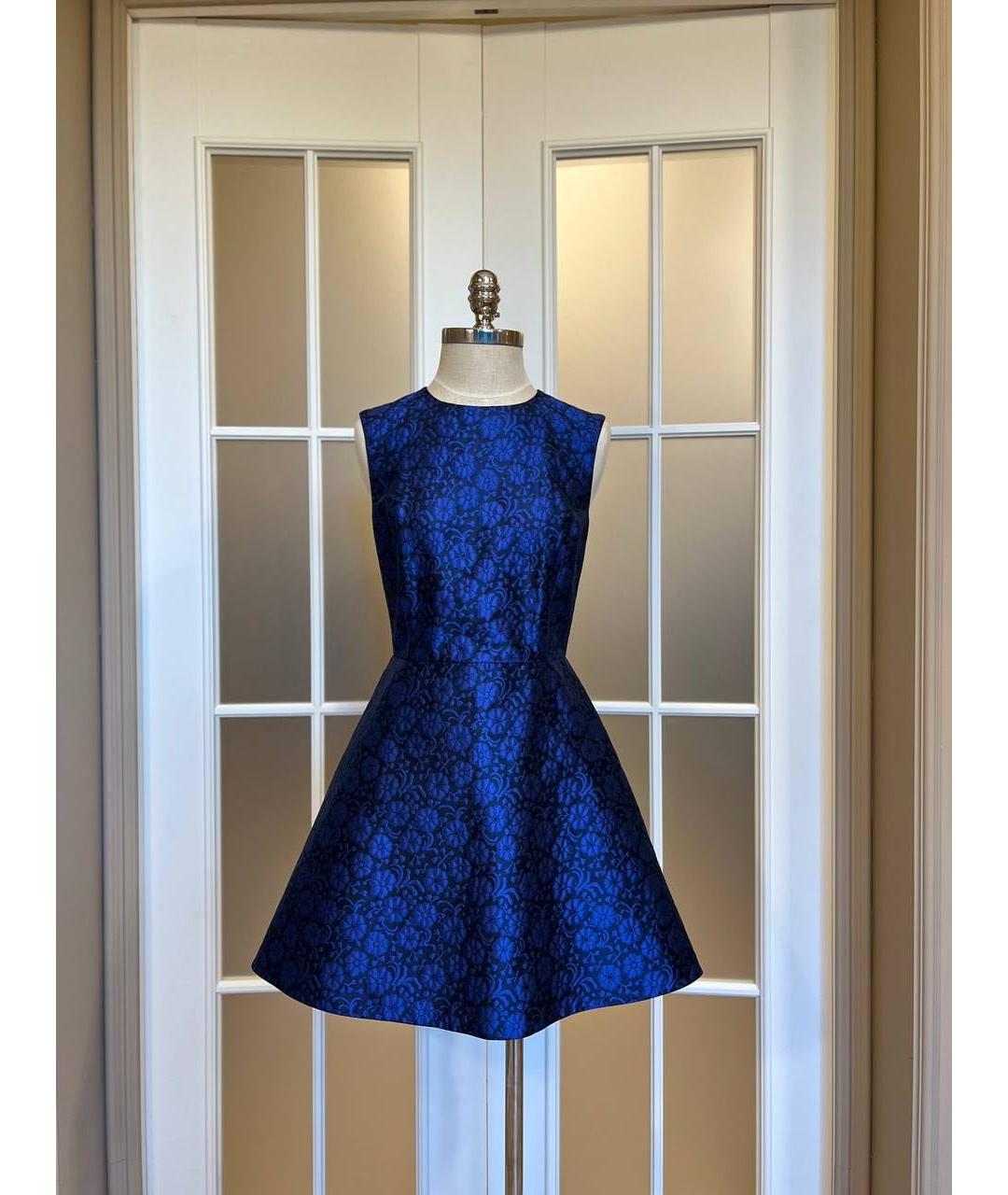 CHRISTIAN DIOR PRE-OWNED Синее коктейльное платье, фото 7