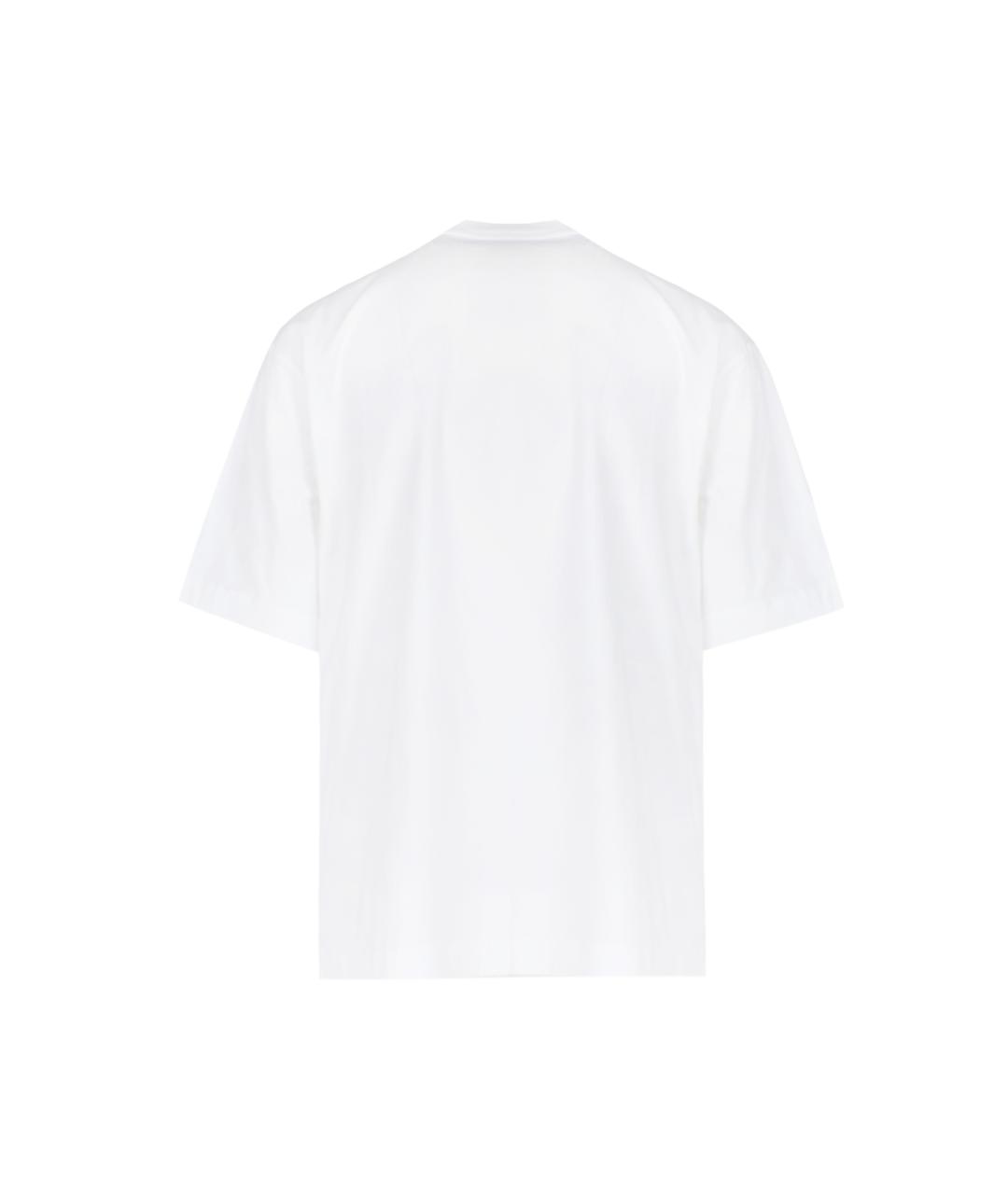 OFF-WHITE Белая хлопковая футболка, фото 2