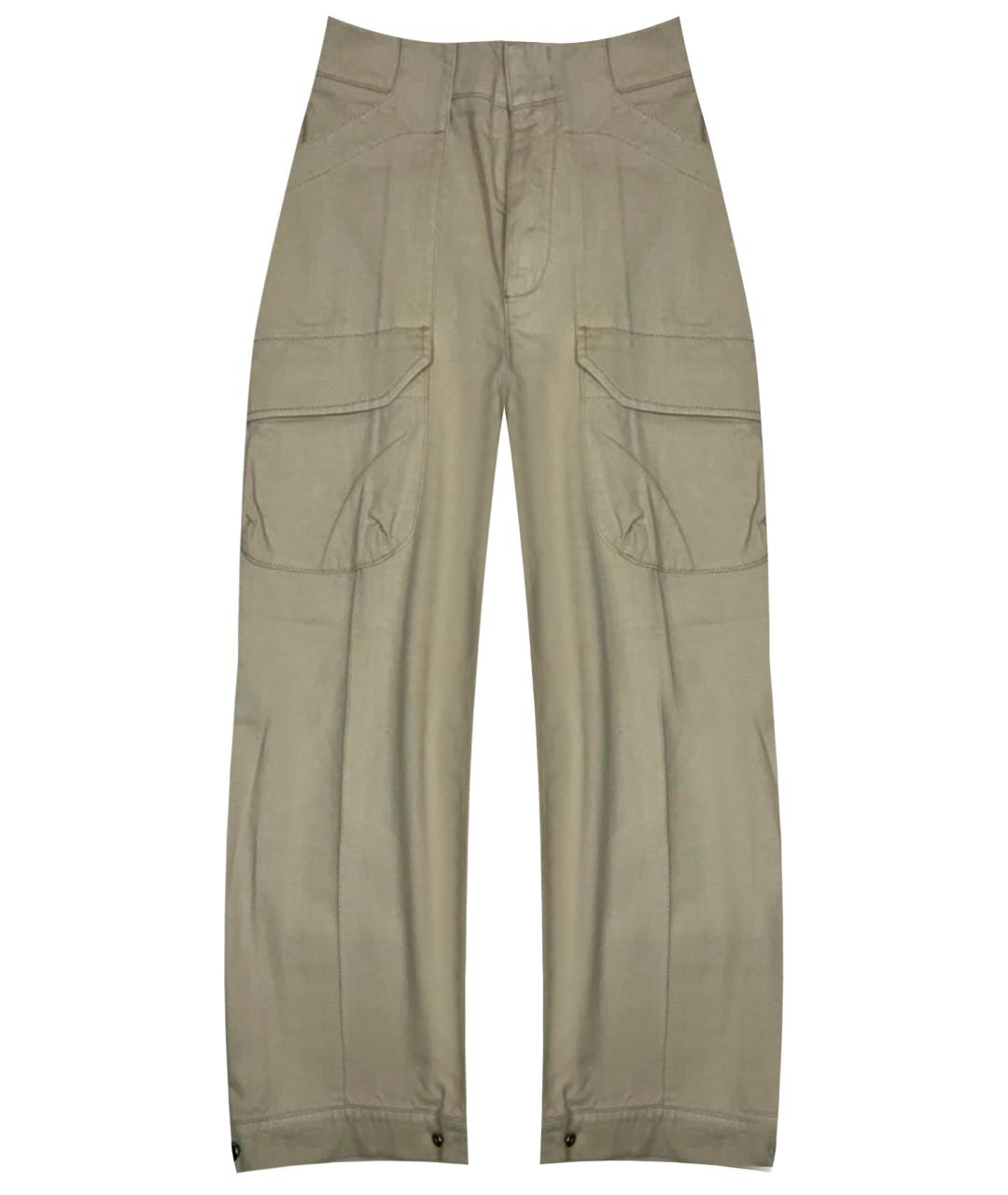 ERMANNO SCERVINO Бежевые хлопковые прямые джинсы, фото 1
