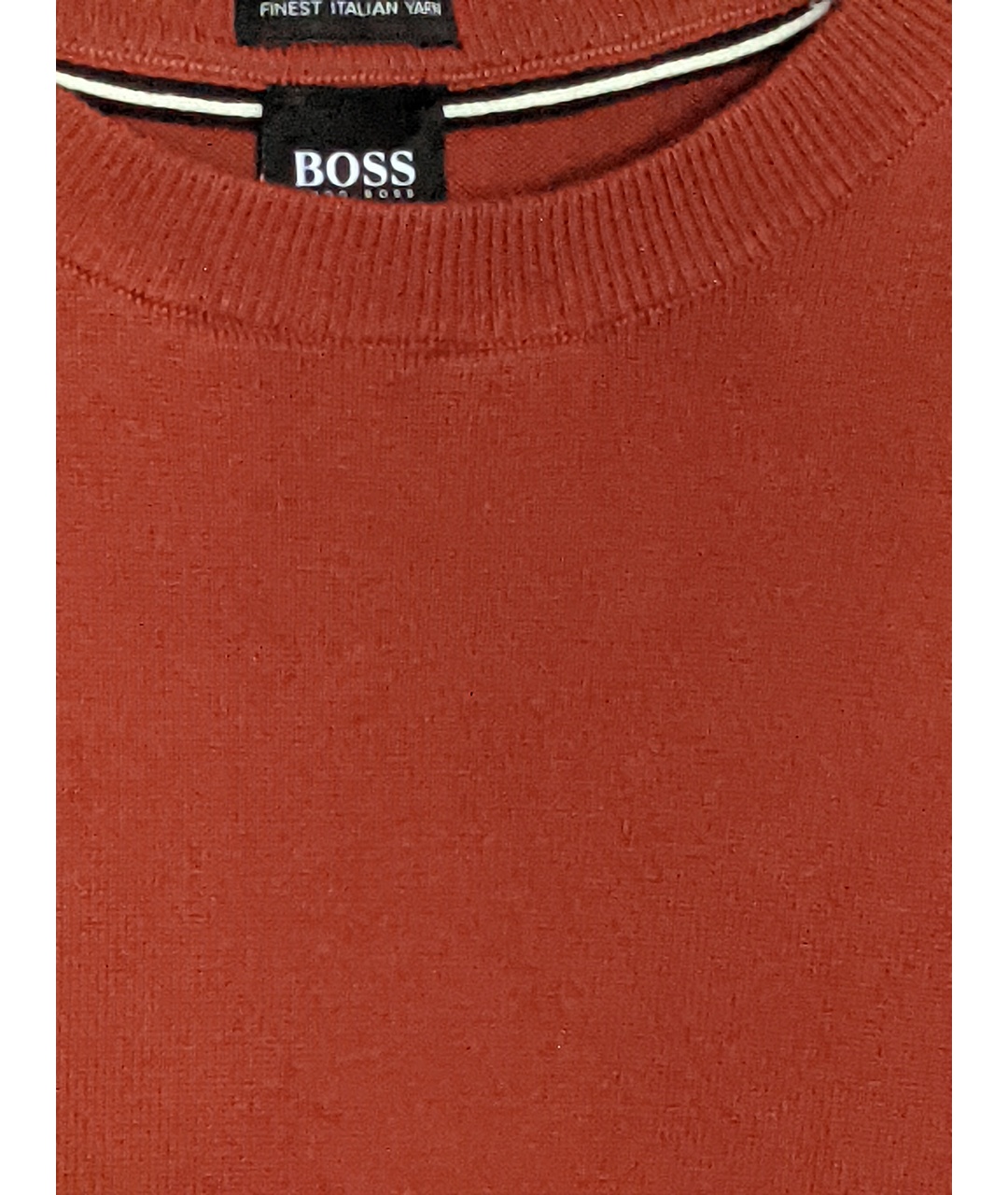 HUGO BOSS Коралловый хлопковый джемпер / свитер, фото 4
