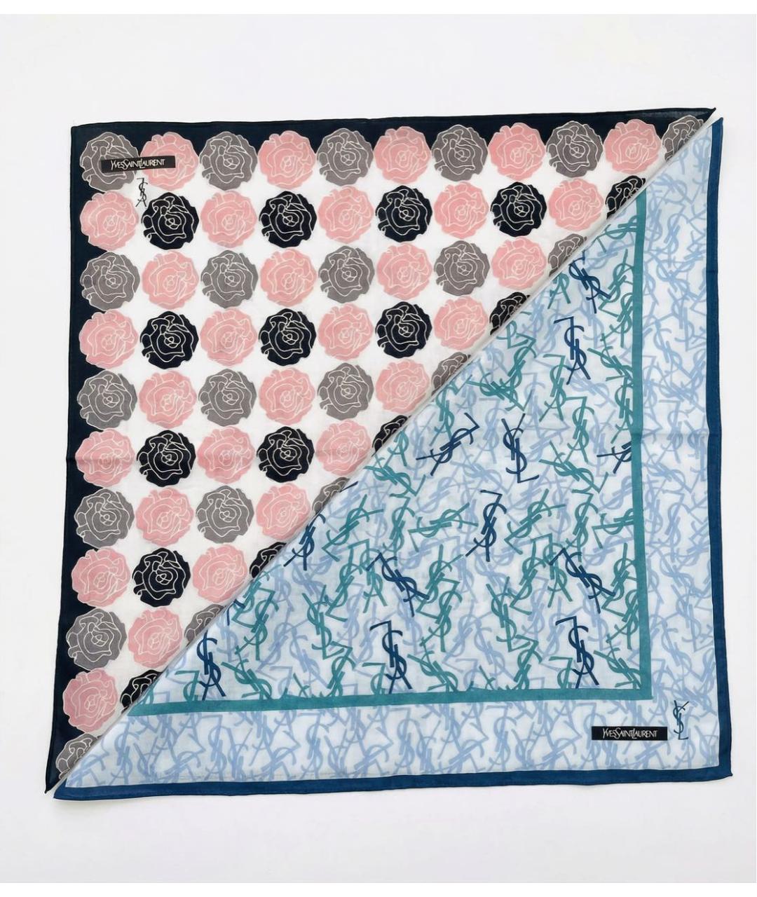 SAINT LAURENT Мульти хлопковый платок, фото 8
