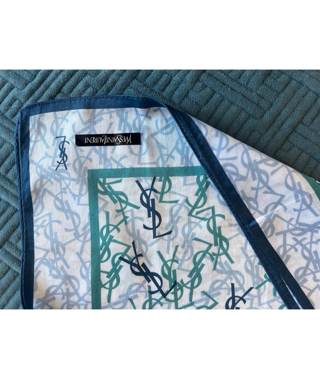 SAINT LAURENT Мульти хлопковый платок, фото 2