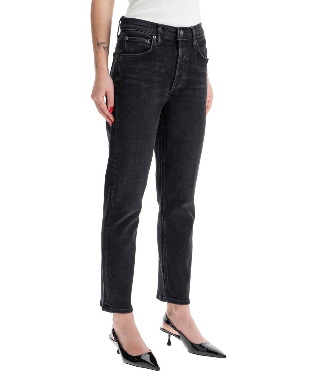 AGOLDE Черные прямые джинсы, фото 4