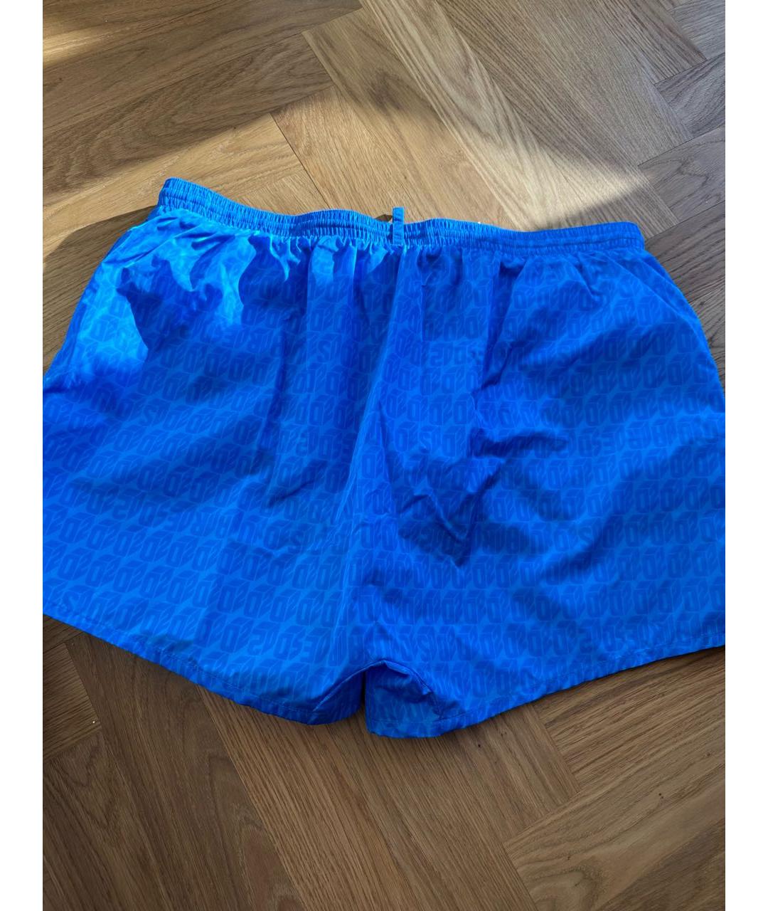 DSQUARED2 Голубые полиэстеровые шорты, фото 2