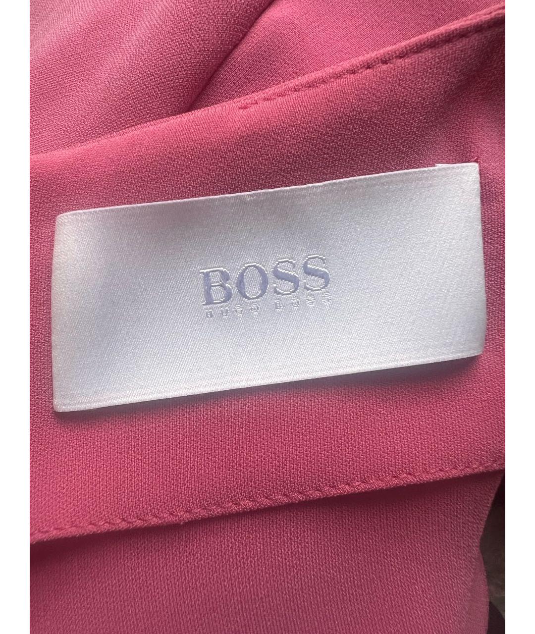 HUGO BOSS Розовая полиэстеровая блузы, фото 3